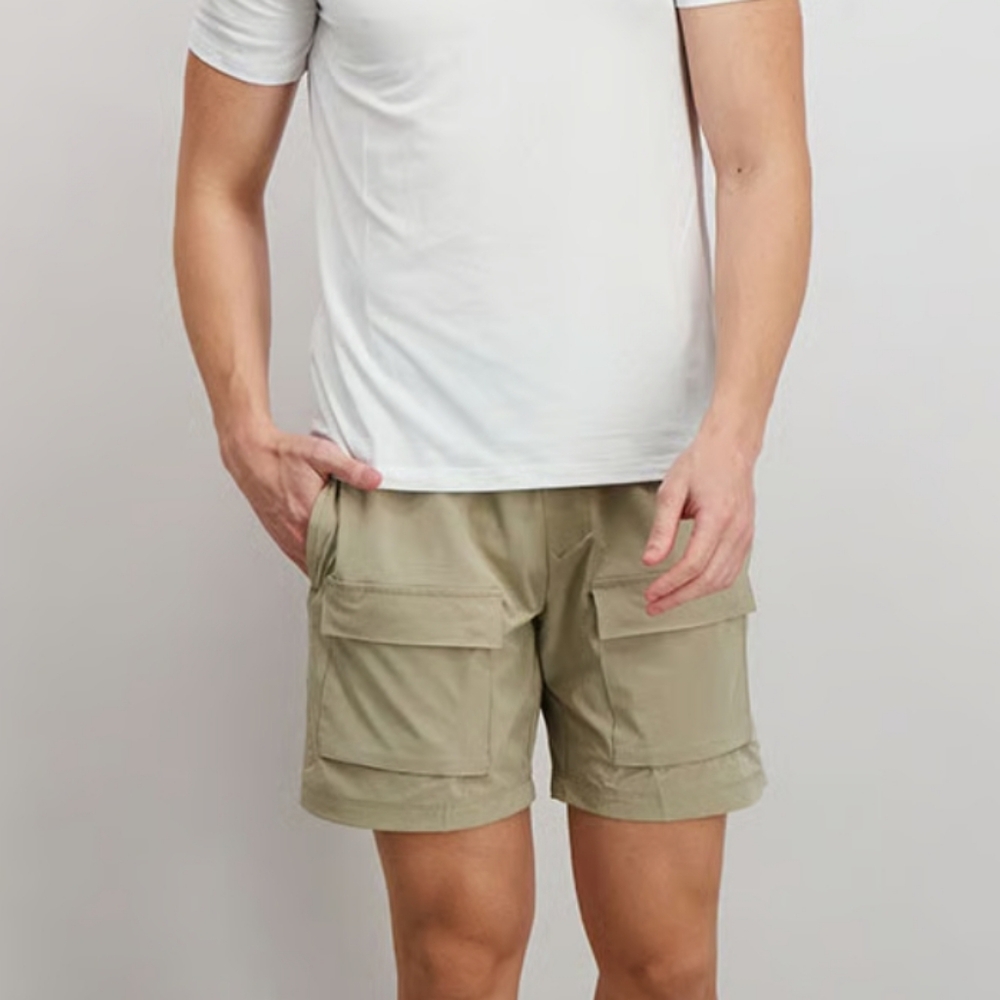 Apana Tan Cargo Shorts Lightweight Relaxed Fit